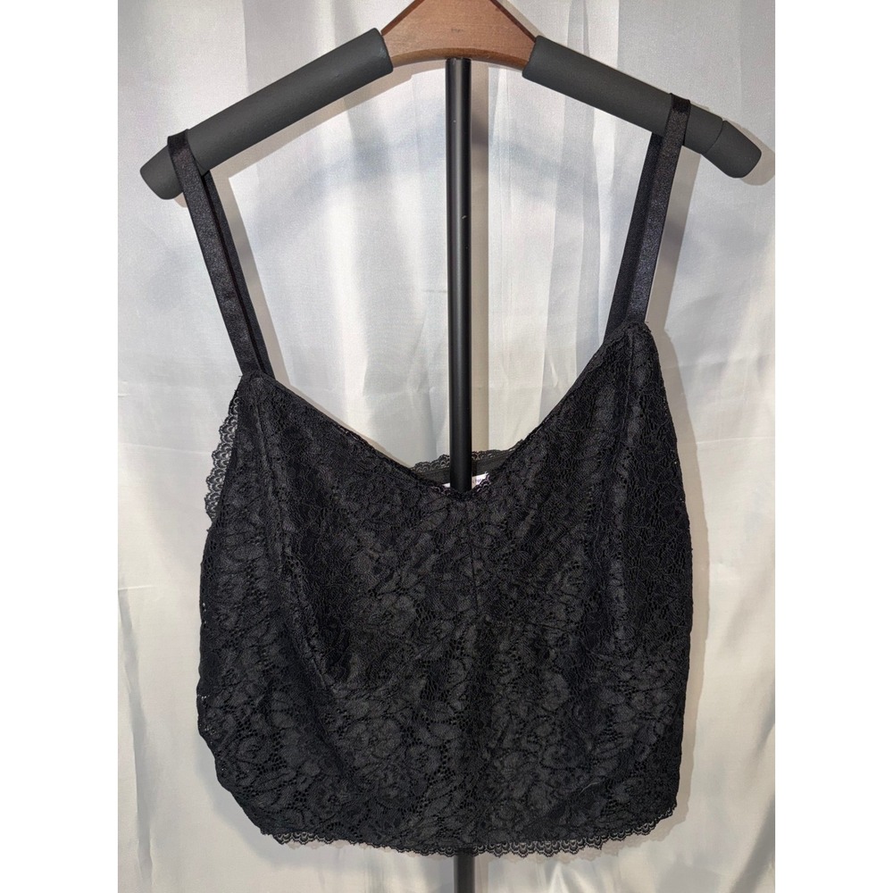 Ashley Nell‎ Tipton for Boutique+ 2X Black Lace Bralette Coquette Festival Chic